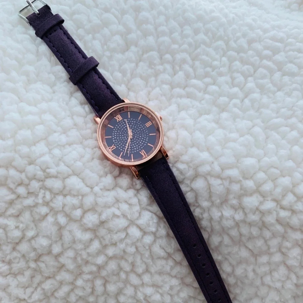 2/$25 New Ladies fashion watch - plum